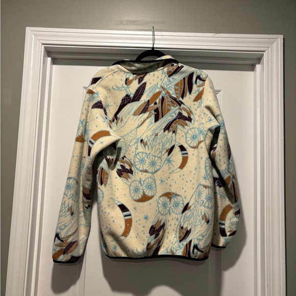 Patagonia Synchilla Fleece Pullover Women’s Medium Owl Harvest Moon Snap - Picture 3 of 3